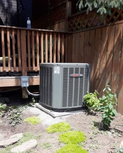 correctly installed trane air conditioner 