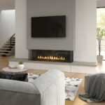 modern indoor fireplace