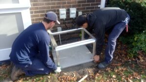 Installation of pad for heat pump